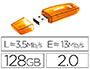 MEMORIA USB EMTEC FLASH C410 128 GB 2.0 NARANJA