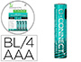 PILA Q-CONNECT AAA RECARGABLE POR USB-C BLISTER DE 4 UNIDADES