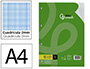 RECAMBIO LIDERPAPEL A4 100 HOJAS 75GR MILIMETRADO 2 MM SIN MARGEN 4 TALADROS