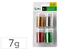 PURPURINA LIDERPAPEL BIODEGRADABLE FANTASIA BOTE DE 7 GR COLORES METALICOS SURTIDOS BLISTER DE 4