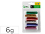 PURPURINA LIDERPAPEL BIODEGRADABLE FANTASIA BOTE DE 6 GR COLORES METALICOS SURTIDOS BLISTER DE 6