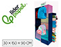 MOCHILA Y ESTUCHE PORTATODO LIDERPAPEL EXPOSITOR DE SUELO CARTON CON 77 UNIDADES SURTIDAS 30X150X90 CM