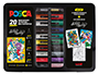 ROTULADOR UNI POSCA DIRTY HARRY MARCADOR DE PINTURA PUNTA CONICA MALETIN METALICO DE 20 UNIDADES COLORES