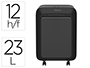 DESTRUCTORA DE DOCUMENTOS FELLOWES LX211 CAPACIDAD DE 15 HOJAS SEGURIDAD P5 NEGRA PAPELERA 23 L GRAPAS