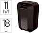 DESTRUCTORA DE DOCUMENTOS FELLOWES LX-70D CAPACIDAD 11H SEGURIDAD P4 DESTRUYE GRAPAS CLIPS Y TARJETA PAPELERA 18 L