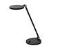 LAMPARA DE ESCRITORIO Q-CONNECT LED 7W 500 LM BRILLO REGULABLE 3 NIVELES COLOR CABEZA BRAZO ORIENTABLE NEGRO