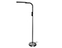 LAMPARA DE SUELO Q-CONNECT LED 15W 850 LM 3 NIVELES COLOR BRILLO REGULABLE CUELLO FLEXIBLE CONTROL REMOTO NEGRO