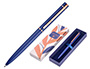 BOLIGRAFO BELIUS ROSE ALUMINIO COLOR AZUL ELECTRICO/ORO ROSA TINTA AZUL CAJA DE DISEO