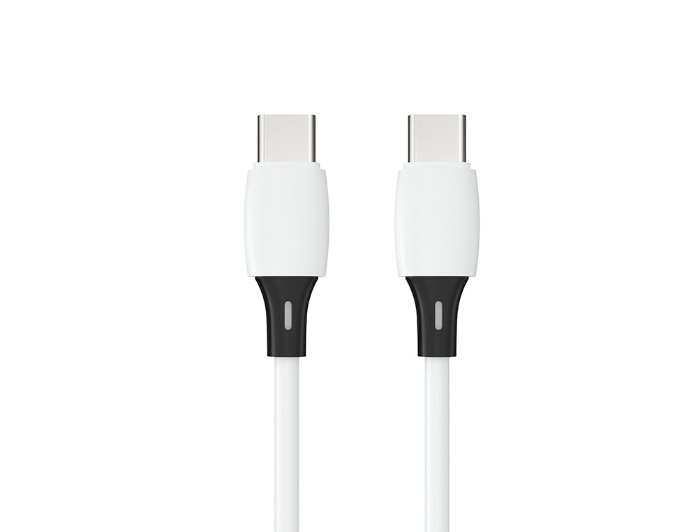 CABLE USB-C A USB-C Q-CONNECT PVC LONGITUD 1M BLANCO