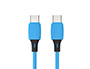 CABLE USB-C A USB-C Q-CONNECT PVC LONGITUD 2M AZUL