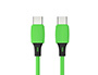 CABLE USB-C A USB-C Q-CONNECT PVC LONGITUD 1M VERDE