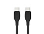 CABLE USB-C A USB-C Q-CONNECT PVC LONGITUD 2M NEGRO
