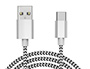 CABLE USB-C A USB-A Q-CONNECT NAILON LONGITUD 1M BLANCO