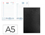 AGENDA ENCUADERNADA LIDERPAPEL CORFU A5 2026 DIA PAGINA NEGRO PAPEL 60 GR FSC
