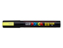 ROTULADOR UNI POSCA PC-5M MARCADOR DE PINTURA PUNTA CONICA 1,8-2,5 MM AMARILLO FLUORESCENTE