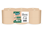PAPEL HIGIENICO AMOOS NATURALLY JUMBO PROFESSIONAL 2 CAPAS PASTA CRUDA PAQUETE DE 12 ROLLOS 120 M