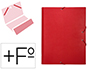 CARPETA CLASIFICADORA LIDERPAPEL 12 DEPARTAMENTOS FOLIO PROLONGADO CARTON FORRADO COLOR ROJO