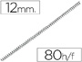 ESPIRAL METALICO YOSAN NEGRO PASO 64 5:1 12 MM CALIBRE 1,00 MM