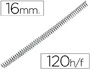 ESPIRAL METALICO YOSAN NEGRO PASO 64 5:1 16 MM CALIBRE 1,20 MM