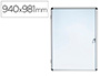 VITRINA DE ANUNCIOS BI-OFFICE FONDO MAGNETICO EXTRAPLANA DE INTERIOR 940X981 MM