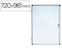 VITRINA DE ANUNCIOS BI-OFFICE FONDO MAGNETICO EXTRAPLANA DE INTERIOR 720X981 MM