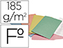 SUBCARPETA CARTULINA LIDERPAPEL FOLIO COLORES SURTIDOS PAQUETE DE 25 UNIDADES RETRACTILADAS